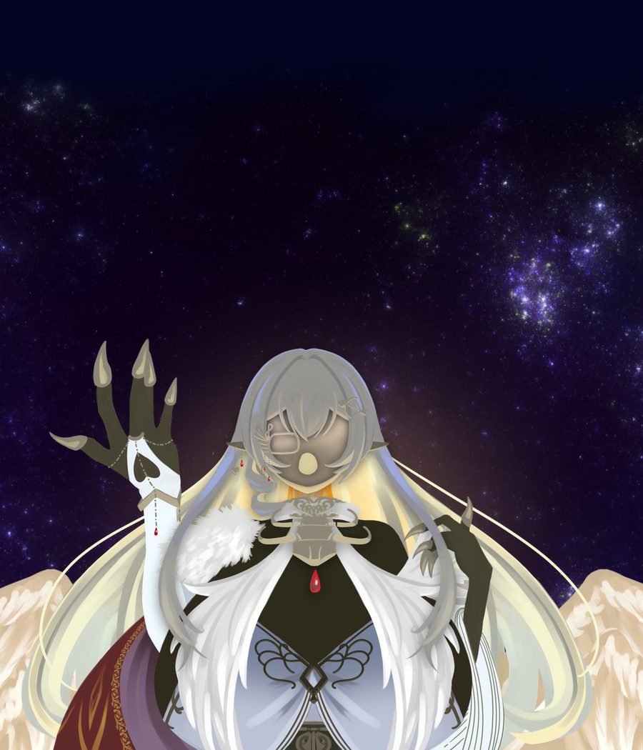 星海を背にした七天八十院アエギスの肖像